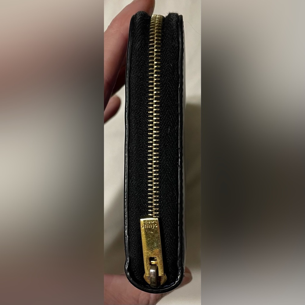 Céline Authentic Vintage Blue Zipper Long Wallet - Picture 5 of 16